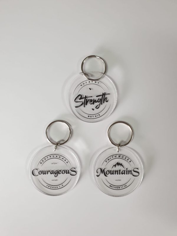 Round Acrylic Keyrings